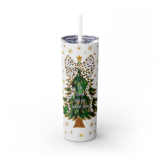 OH COME LET US ADORE HIM W/Straw, 20oz