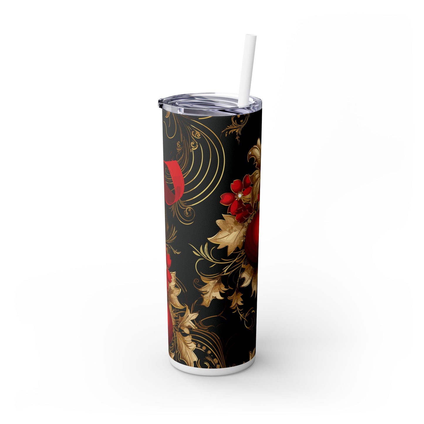 BLACK & GOLD W/ Straw, 20oz